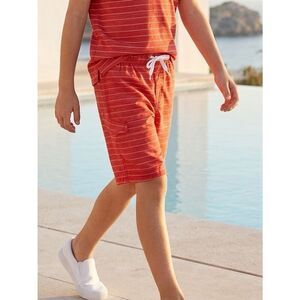 NWT KANU Surf Boys Board Shorts Swim Trunks Red Black Plaid - Size Medium 5/6
